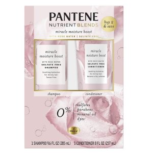 Pantene潘婷 洗护套装热卖 无硅油玫瑰系列 养护柔顺秀发