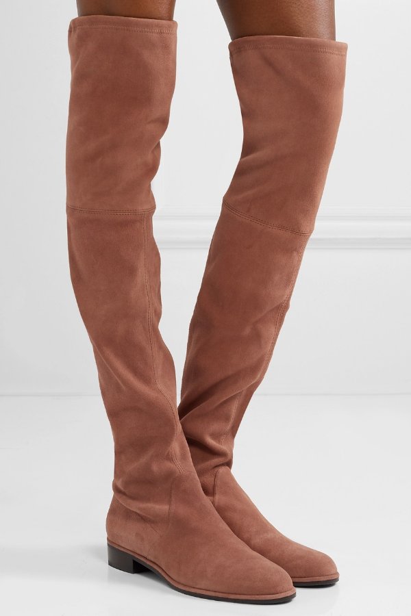Lowland suede over-the-knee boots