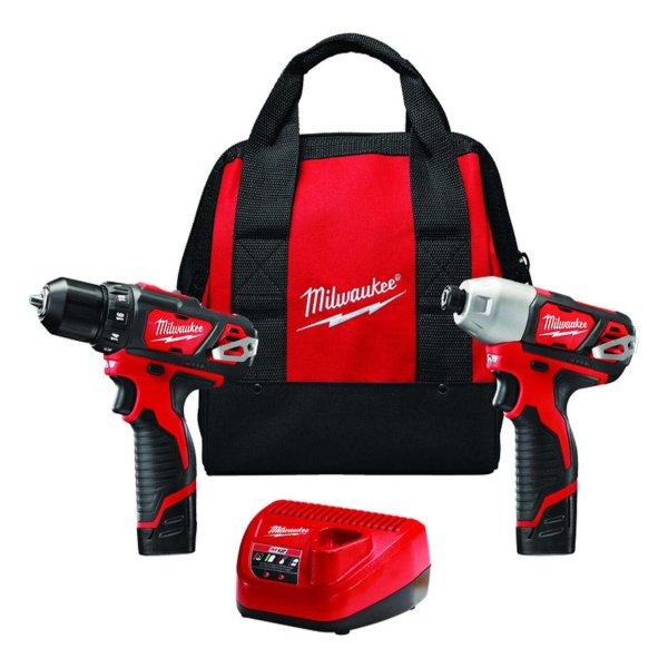 M12 Cordless Brushed 2 Tool Drill and Impact Driver Kit