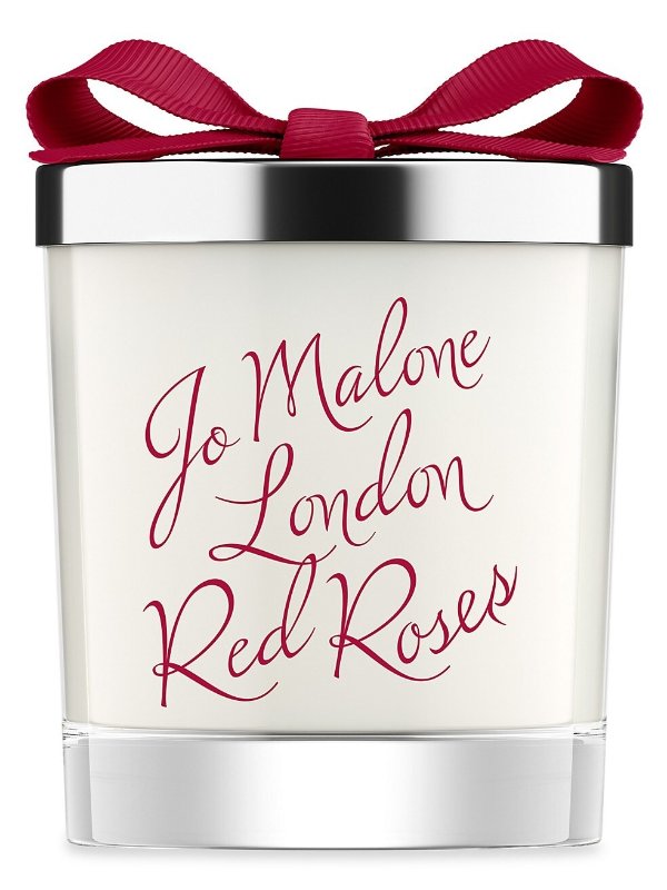 Special-Edition Red Roses Home Candle