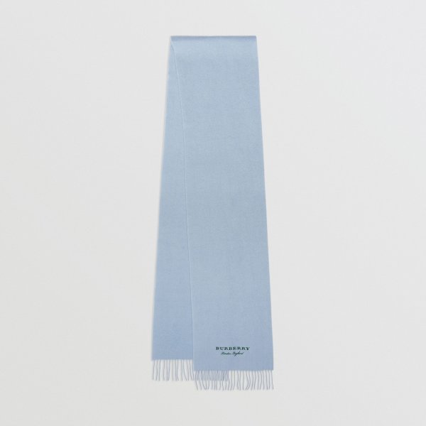 Embroidered Cashmere Fleece Scarf