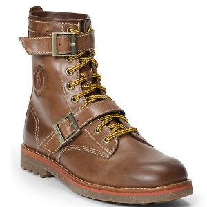 MAURICE OILED LEATHER BOOT @ Ralph Lauren