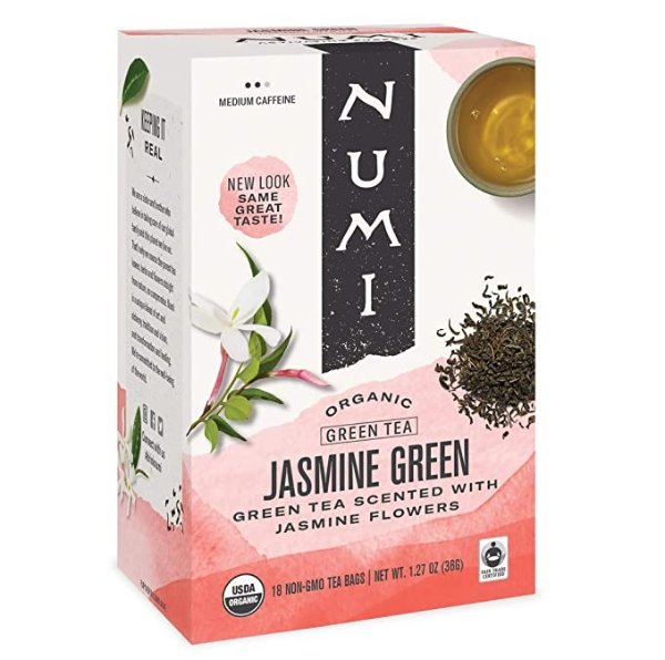 Numi Organic Tea Jasmine Green, 18 ct