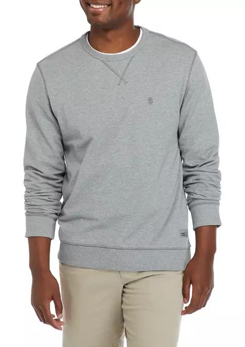 French Terry Crew Neck Pullover