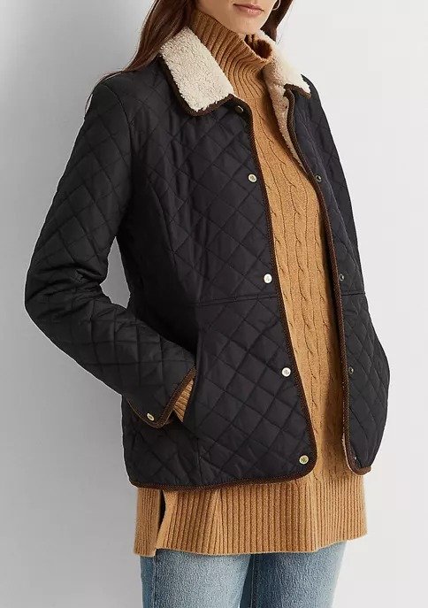 Women's Sherpa Collar Quilted Jacket