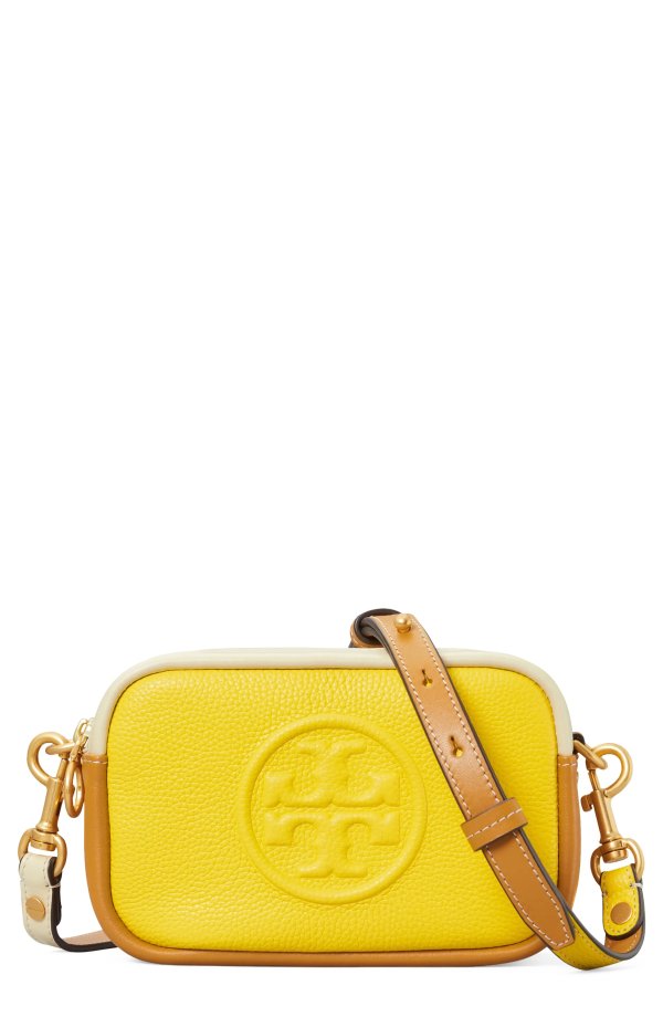 Perry Bombe Color Block Leather Crossbody Bag