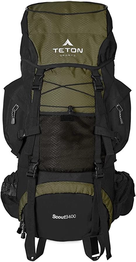 Scout 3400 Internal Frame Backpack; High-Performance Backpack for Backpacking, Hiking, Camping