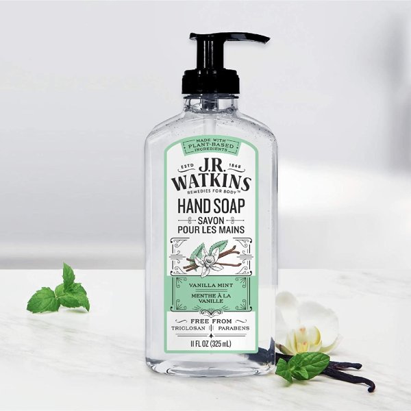 J.R. Watkins Gel Hand Soap, Scented Liquid Hand Wash