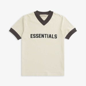 FOG Essentials 大童款上新 水泥灰、燕麦色 美式校园T恤