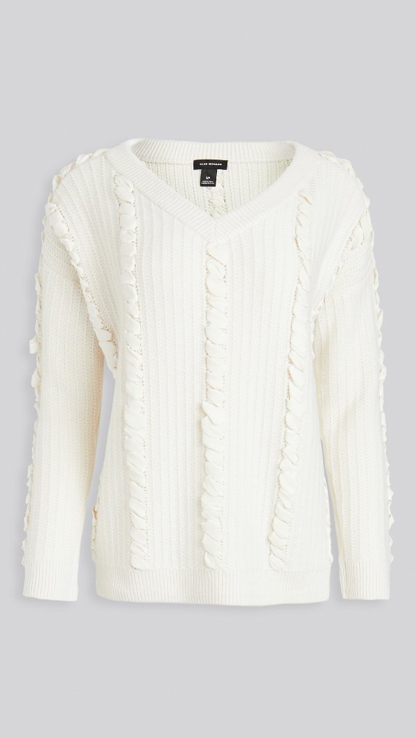 Woven Detail Sweater