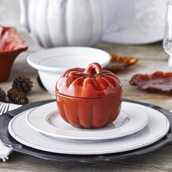 Pumpkin Bowl with Lid | Sur La Table