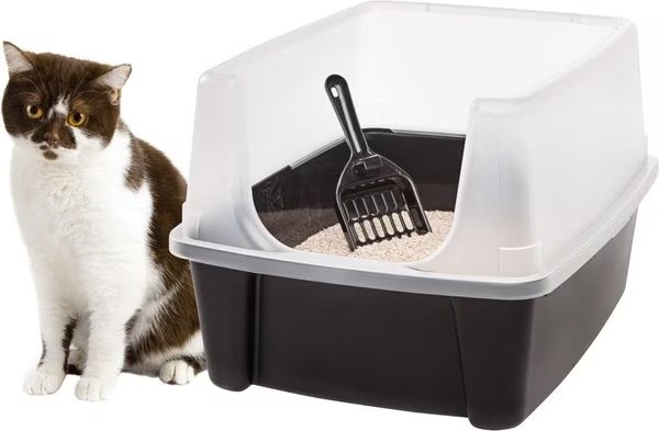 USA Open Top Litter Box with Scatter Shield & Scoop