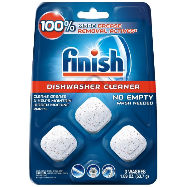 In-wash Dishwasher Cleaner: Clean Hidden Grease and Grime, 3ct