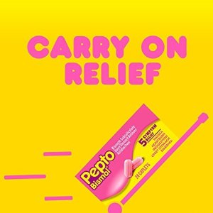 Pepto Bismol Upset Stomach, Indigestion, Nausea, Heartburn and Diarrhea Relief Medicine, 40 Caplets (Pack of 3) (Packaging May Vary)