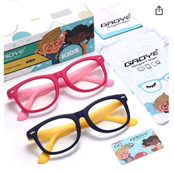Gaoye 儿童防蓝光眼镜 两个装