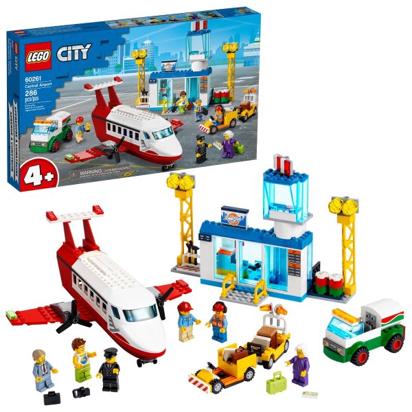 City Central Airport 60261 Building Toy for Kids Ages 4+ (286 Pieces)