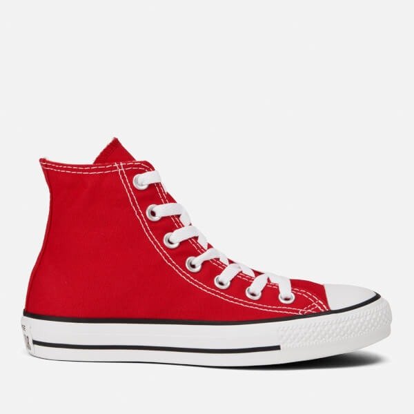 Converse Chuck Taylor All Star Canvas Hi-Top Trainers - Red