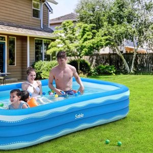Sable Inflatable Pool, 118" X 72" X 22"