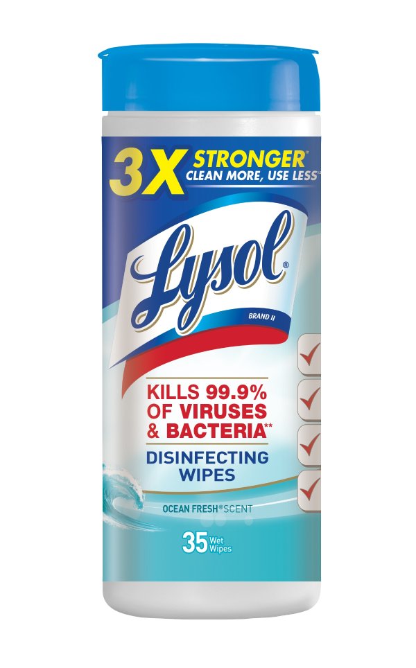 Lysol Disinfecting Wipes, Ocean Fresh, 35ct