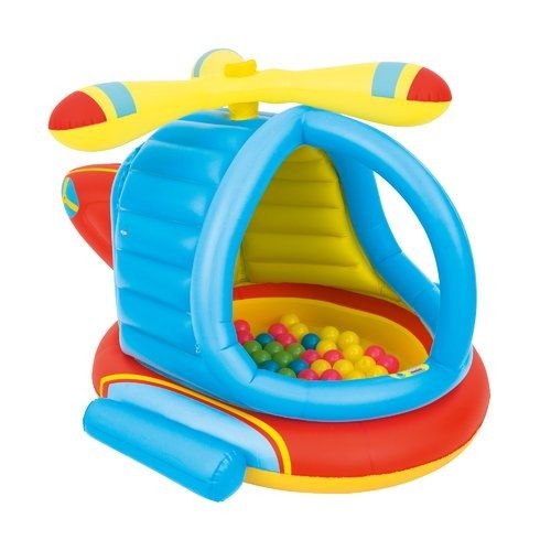 Up, In and Over 55 Inches x 50 Inches x 35 Inches Helicopter Ball Pit with 50 Balls