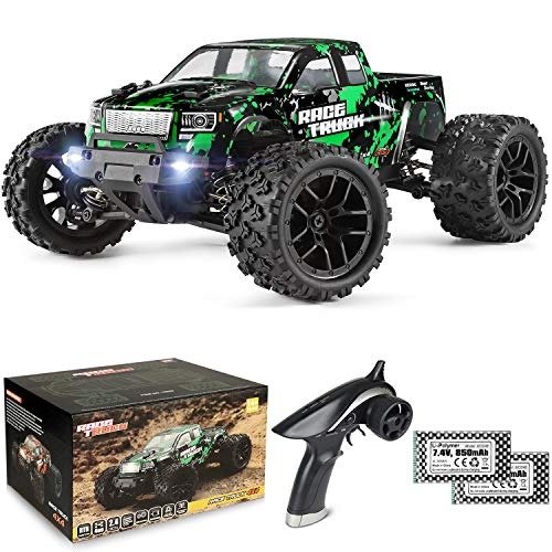 1:18 Scale All Terrain RC Car 18859E, 36 KPH High Speed 4WD Electric Vehicle with 2.4 GHz Remote Control, 4X4 Waterproof Off-Road Truck with Two Rechargeable Batteries