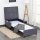 Grey 2-in-1 Sofa Bed Footrest Ottoman
