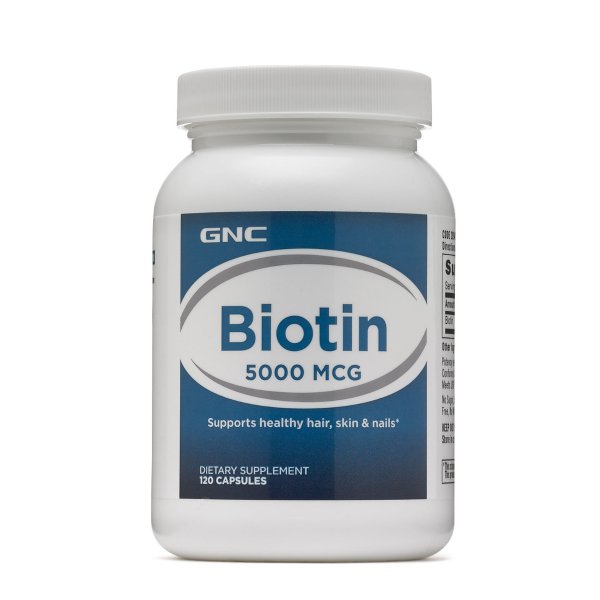 Biotin 5000MCG 120粒 补充指甲、皮肤、头发营养