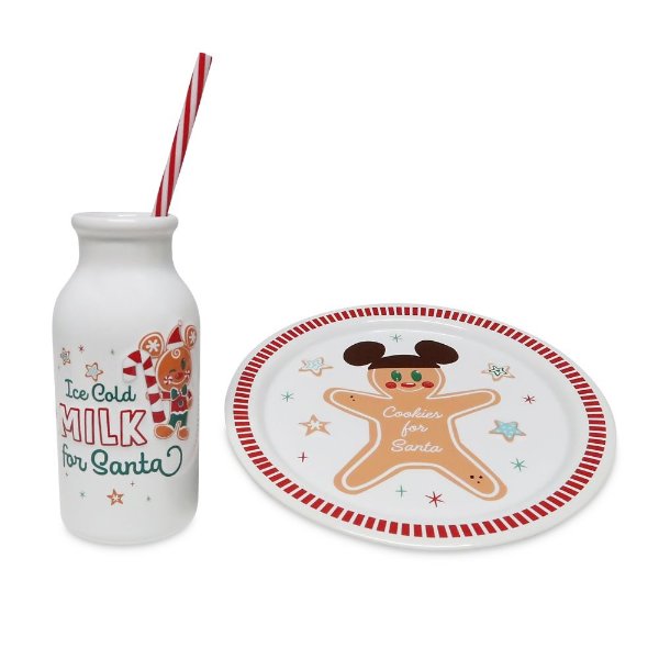 Mickey Mouse Milk and Cookies for Santa Set | shopDisney