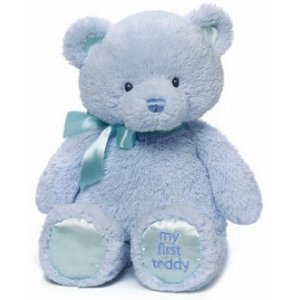 Gund Baby Gund My 1st Teddy Plush Toy, Blue, 15"