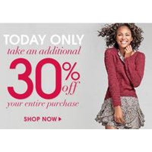 Wet Seal Sale: Extra 58% off clearance, 30% off regulary-priced items