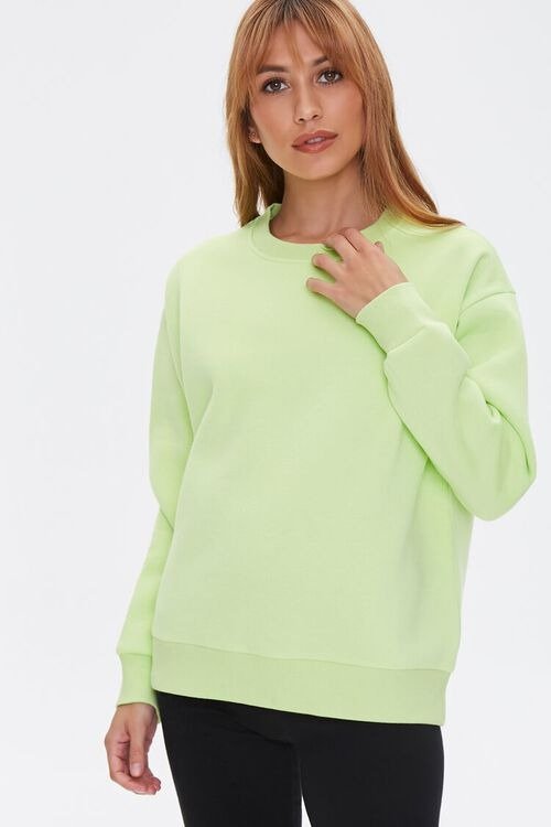 Basic Fleece Drop-Sleeve Pullover