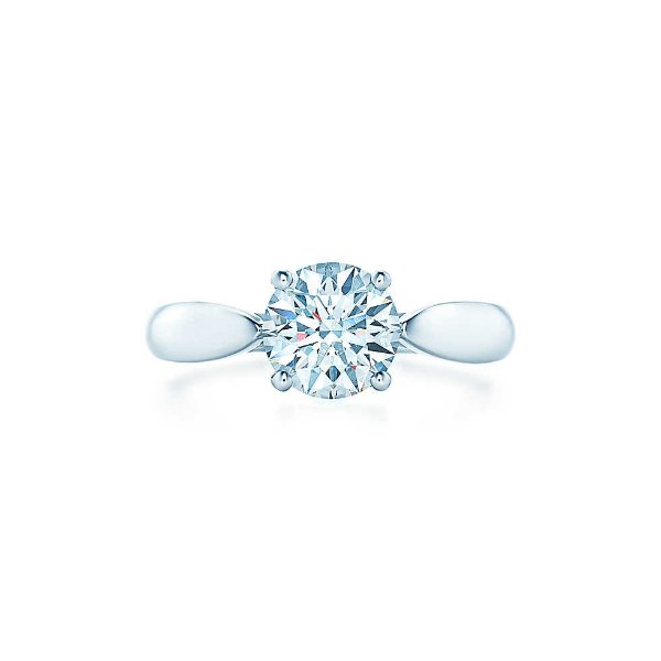 Tiffany & Co. - Tiffany Harmony® Round Brilliant Engagement Ring<div style="font-size:16px;"> in Platinum</div>