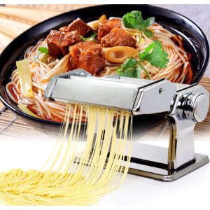 Stainless Steel Fresh Pasta Maker Roller Machine for Spaghetti Noodle Fettuccine