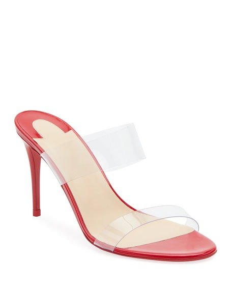 Just Nothing Illusion Red Sole Sandals, Red