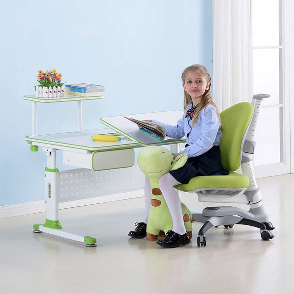 Soleil DX Series Children’s Height Adjustable Desk with Chair