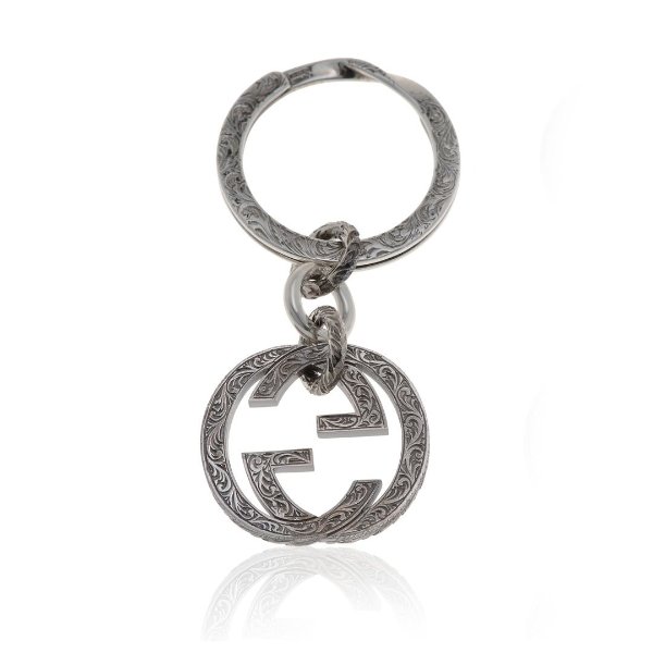 Portachiavi Argento Sterling Silver Logo Key Chain
