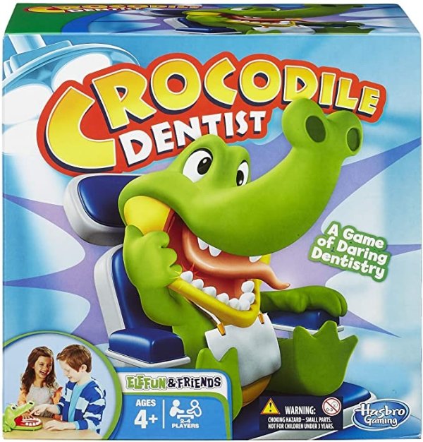Hasbro Crocodile Dentist Kids Game Ages 4 And Up (Amazon Exclusive)