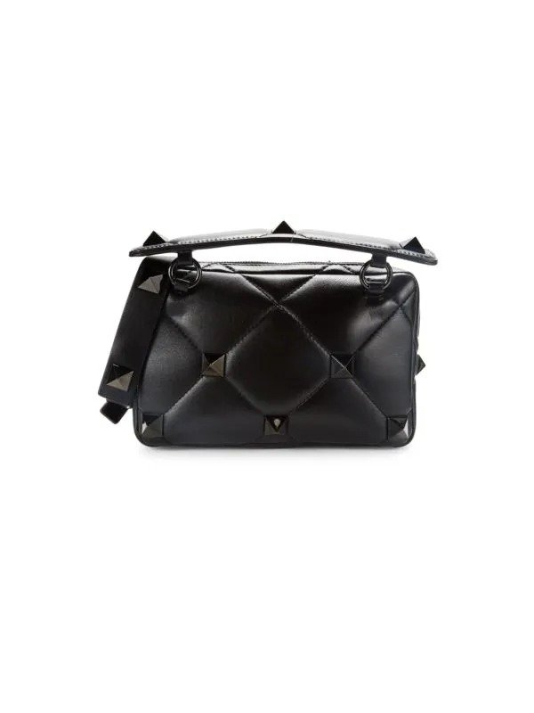Rockstud Quilted Leather Clutch