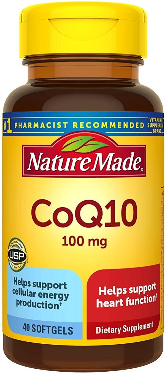CoQ10 100 mg Softgels, 40 Count for Heart Health