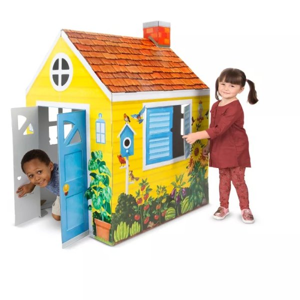 Country Cottage Indoor Corrugate Playhouse (Over 4' Tall)