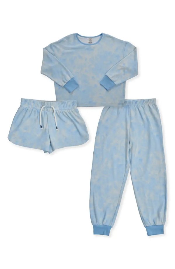 Kids' Fitted Three-Piece Pajamas