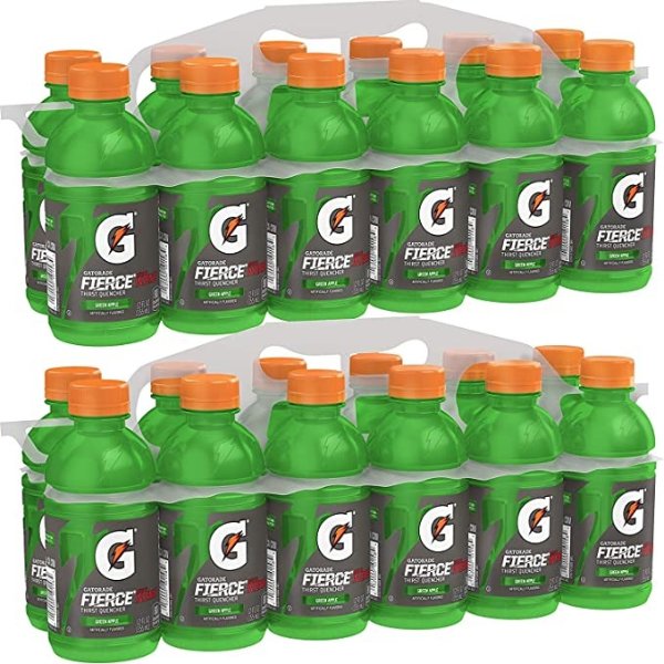 Thirst Quencher, Green Apple, 12 Ounce Bottles (Pack of 24)