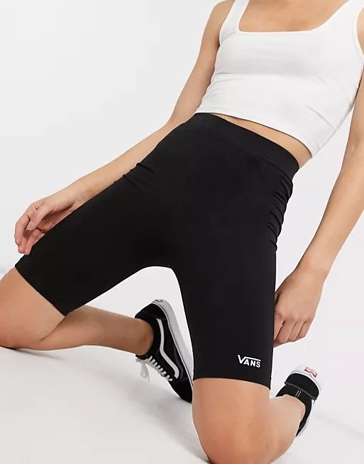 small logo legging shorts in black - part of a set