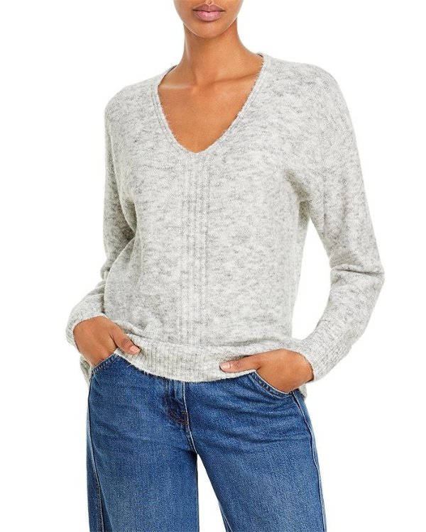 V Neck Knit Sweater - 100% Exclusive