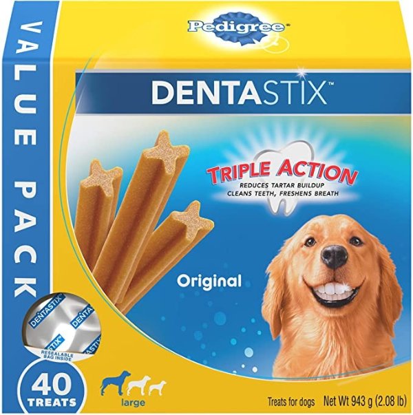 DENTASTIX Treats for Large Dogs, 30+ lbs. Multiple Flavors