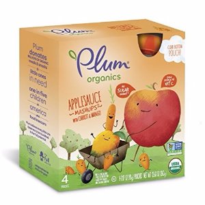 Plum Kids Organic Fruit and Veggie Mashups, Carroty Chop, 3.17 Ounce, 4 Count (Pack of 6)
