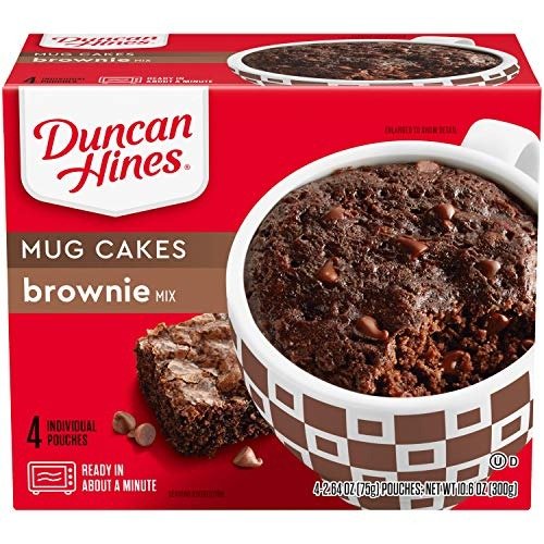Perfect Size for 1 Brownie Mix, Ready in About a Minute, Chocolate Brownie, 4 Individual Pouches, 2.64 Ounce (Pack of 4)