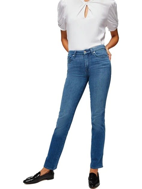 kimmie womens denim high rise straight leg jeans