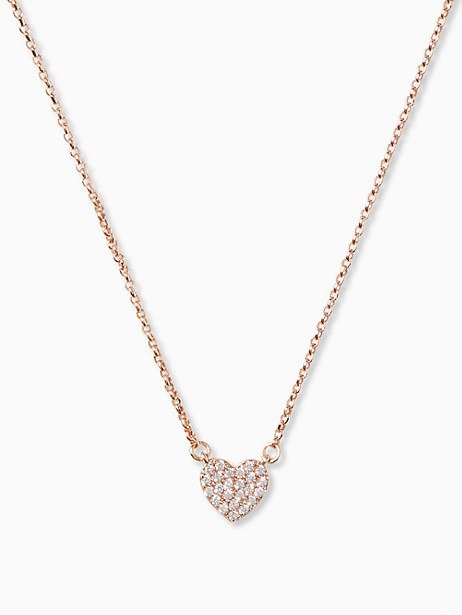 yours truly pave heart mini pendant