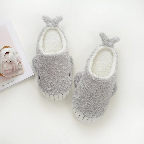 Cartoon Warm Home Slippers Winter Cute Soft-soled Silent Indoor Cotton Slippers for Girl